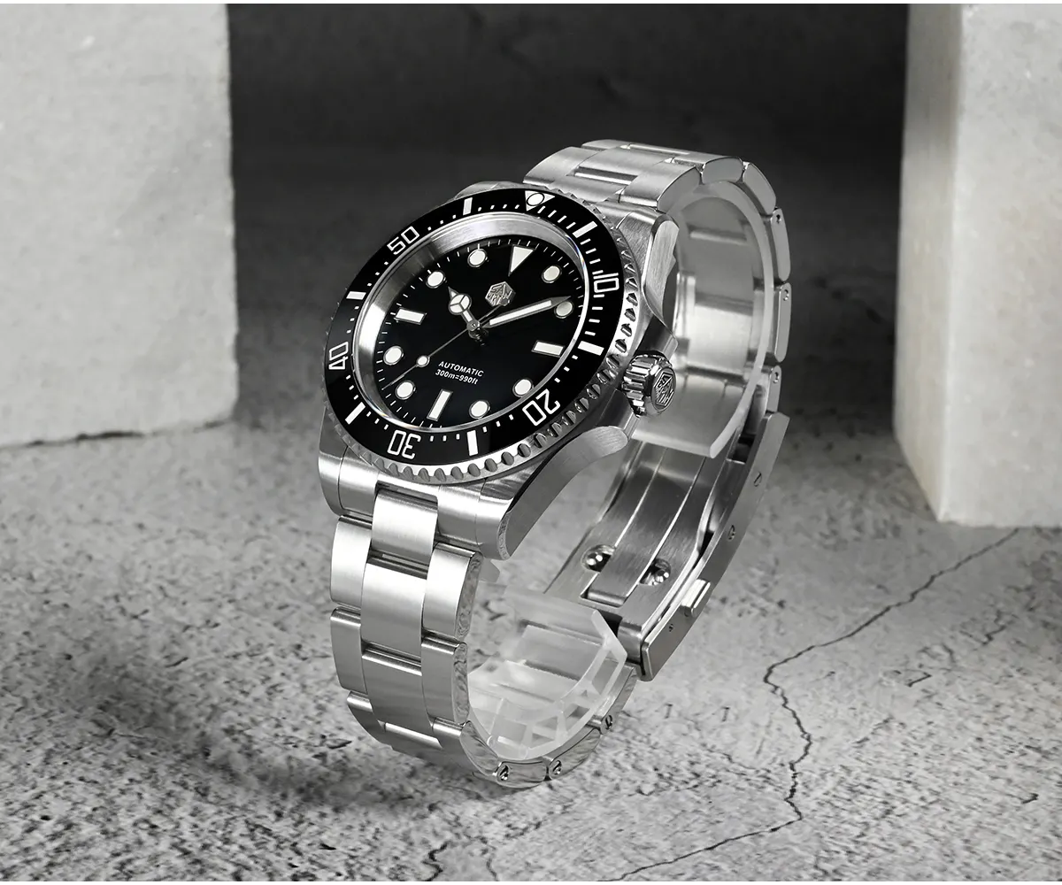 VDEAR Automatic Stainless Steel Diver Watch - 10atm Waterproof & Luminous 2