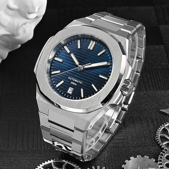 VDEAR Custom Mechanical Watch: Luminous 10atm Waterproof Diver 7