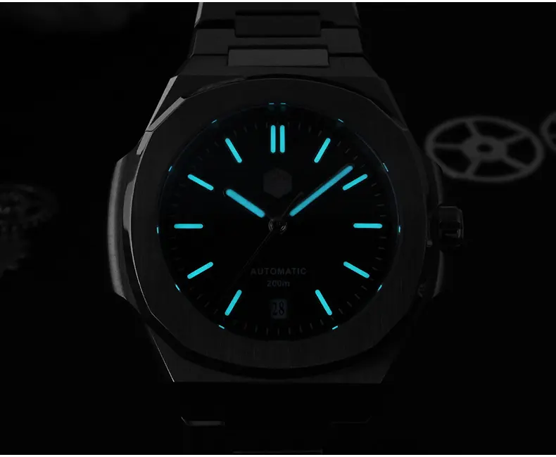 VDEAR Custom Mechanical Watch: Luminous 10atm Waterproof Diver 6