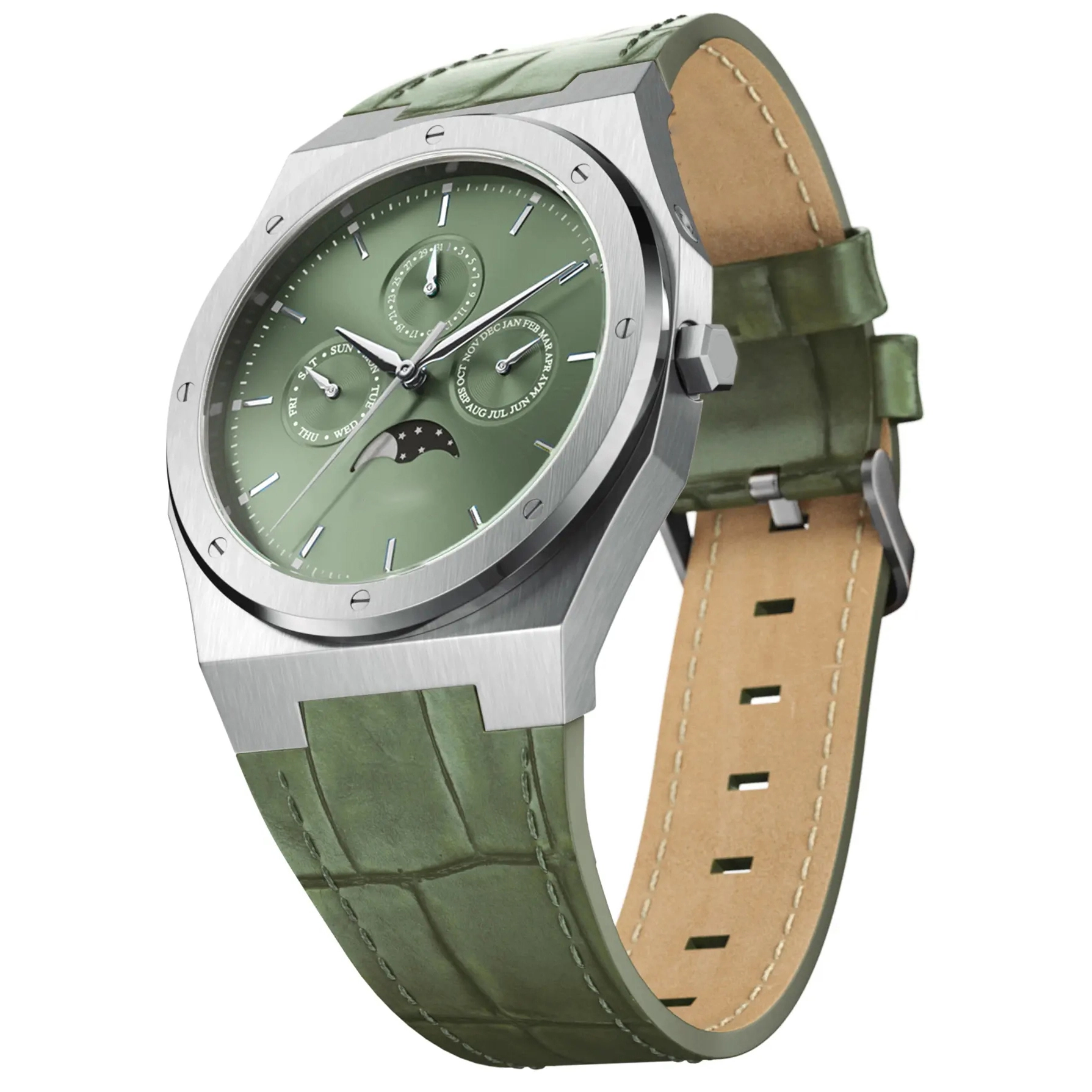 VDEAR - 2022 Stainless Steel Mechanical Movement High Quality Luxury Leather Strap Watch Men Classic Watch For Men others 1