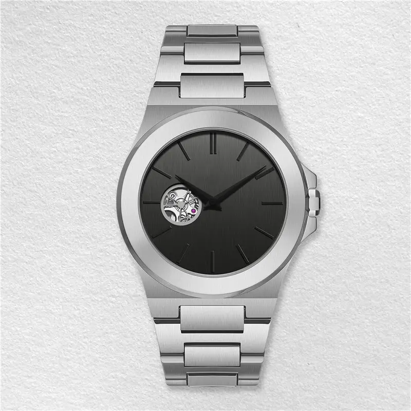 VDEAR Sport Automatic Watch - Customizable, Waterproof, Mechanical - 316 Silver Steel Strap 2