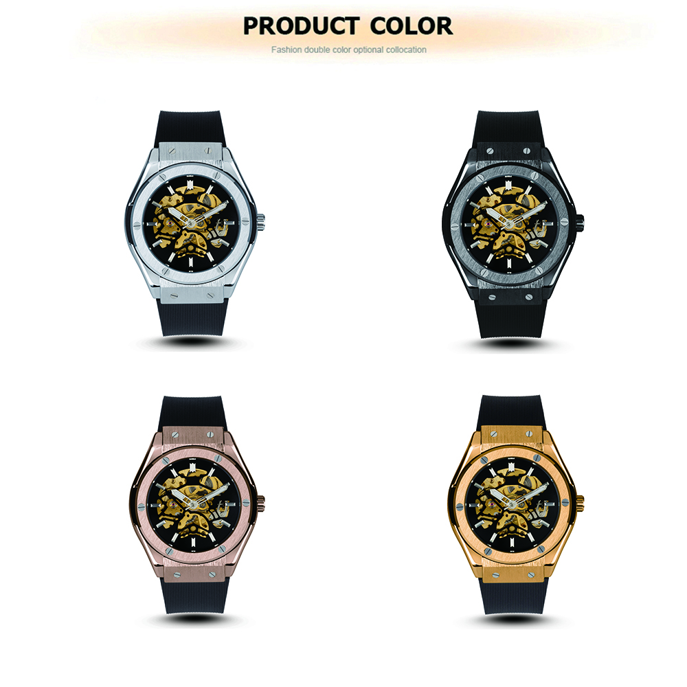 VDEAR - 2020 Brand luxury waterproof tourbillon skeleton custom automatic mens watches perfect in wristwatches others 16