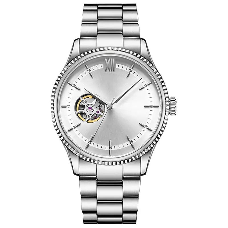 Silver Mechanical Watch - Stable and Elegant 2