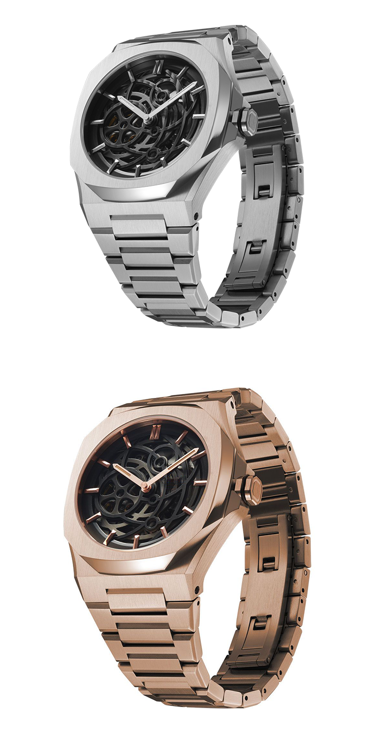 VDEAR - Design Own Logo Luxury Wristwatches Stainless Steel Custom Skeleton Watch Automatic New Arrival 12