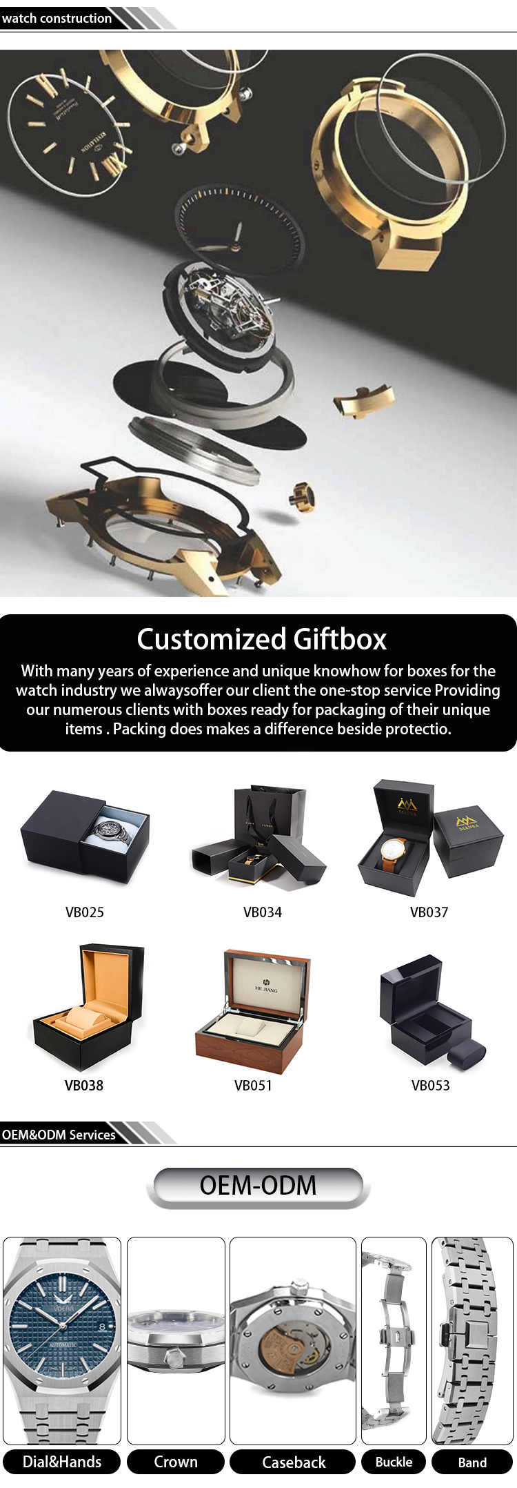 VDEAR - 2021 Create your own brand skeleton watches automatic men luxury mechanical movement 50MOQ Custom Watch 12