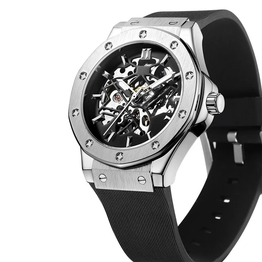 VDEAR Private Label Tourbillon Skeleton Watch - Luxury Mechanical Men's Automatic Watch 5