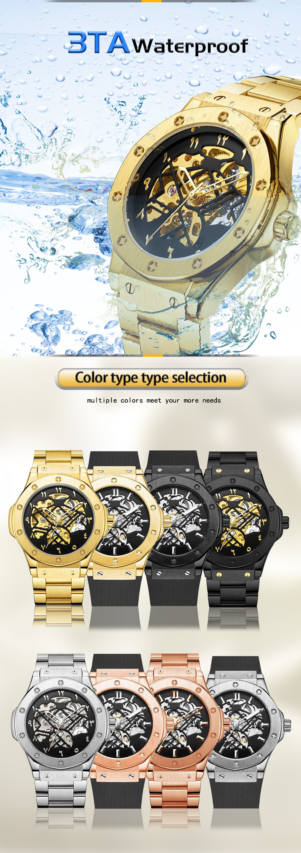 VDEAR - Vdear Oem Private Label Luminous Hands Tourbillon Automatic Skeleton Watch Automatic Watches Men Luxury Movement New Arrival 12