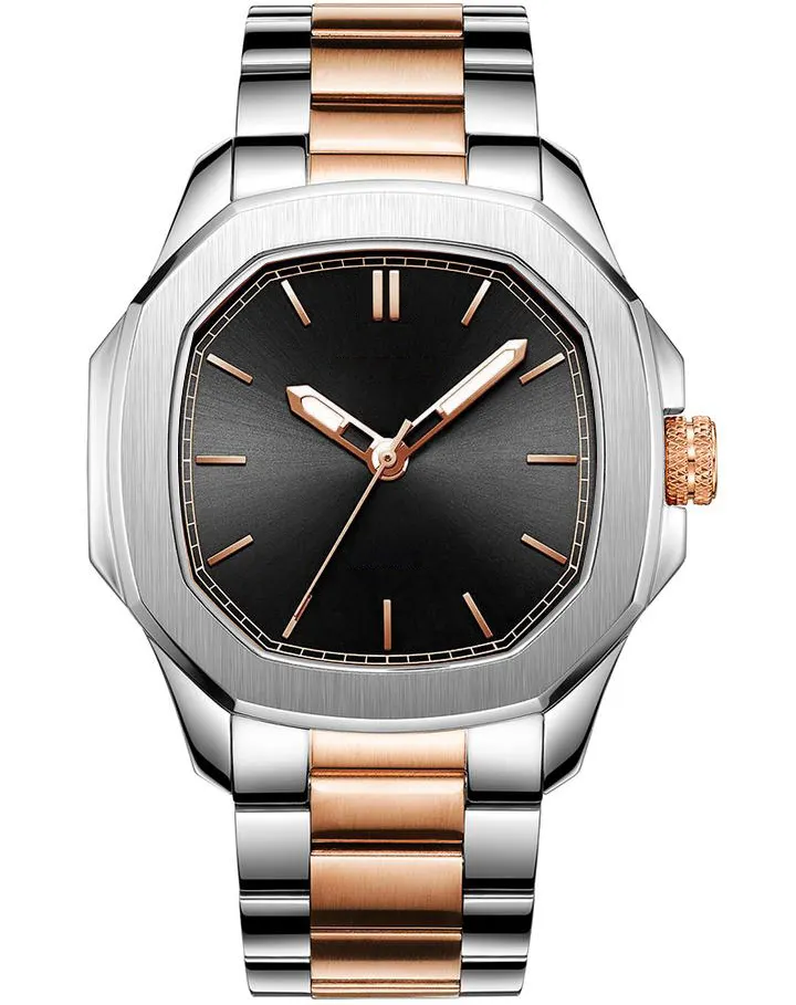 VDEAR Square Silver Black Watch - Custom Logo, Waterproof, Luminous Pointer! 6