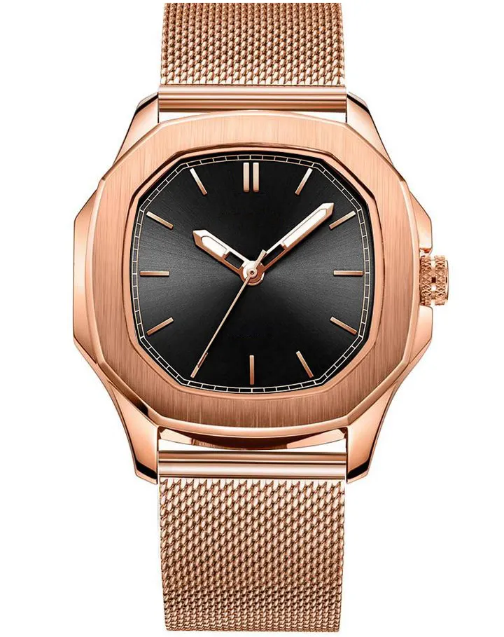 VDEAR Square Silver Black Watch - Custom Logo, Waterproof, Luminous Pointer! 7