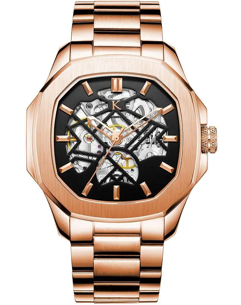 VDEAR Black Waterproof Hollow Watch - Best Dive Watches 7