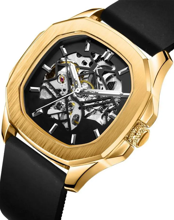 VDEAR Black Waterproof Hollow Watch - Best Dive Watches 5