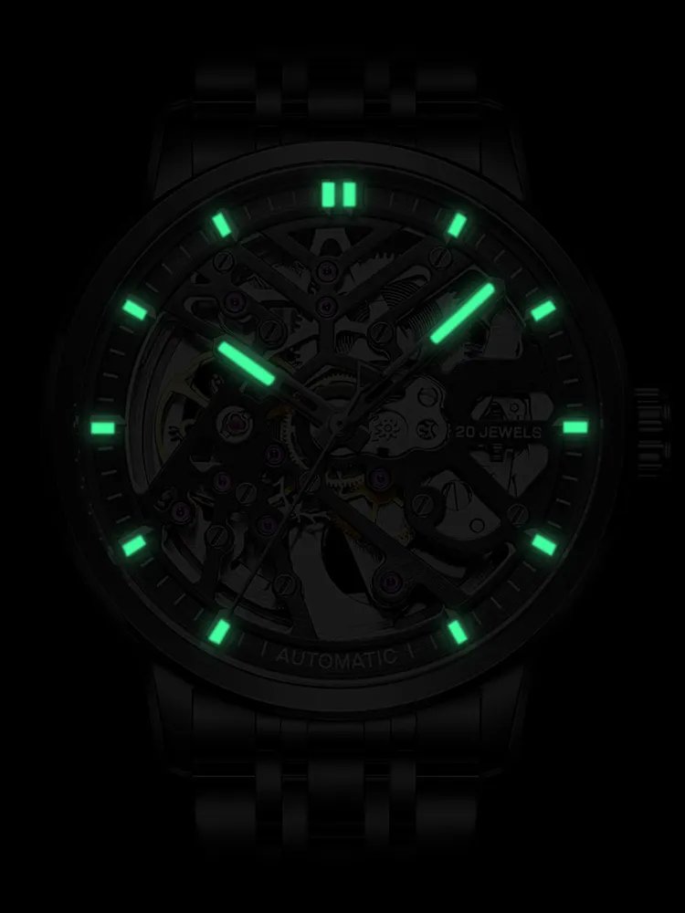 VDEAR Black Hollow Luxury Watch - Waterproof, Customizable, Premium Quality 5