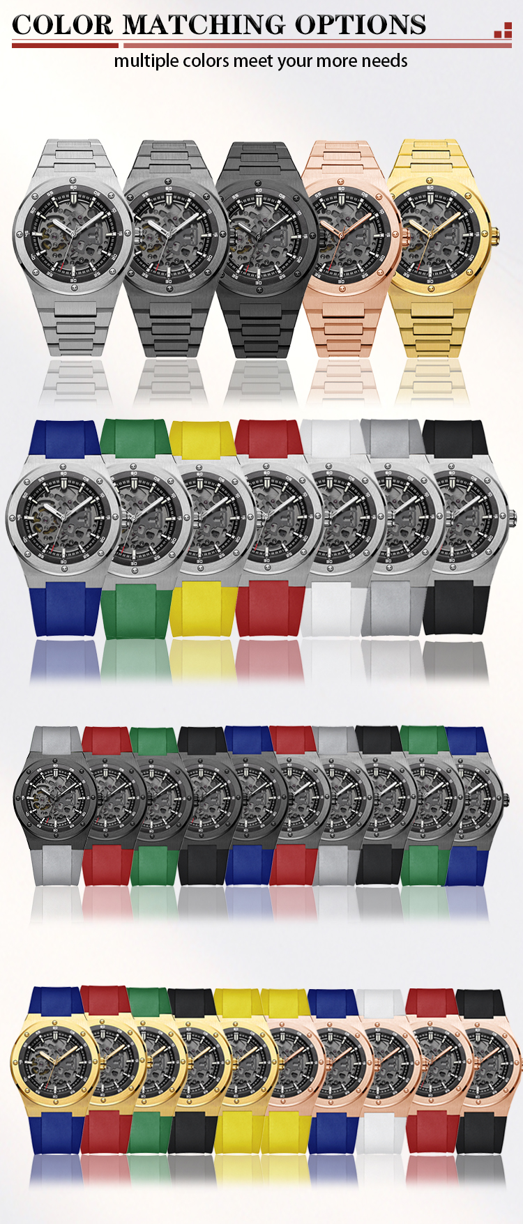 VDEAR - 3atm waterproof skeleton face mens luxury machanic automatic watch unique 2021 others 11