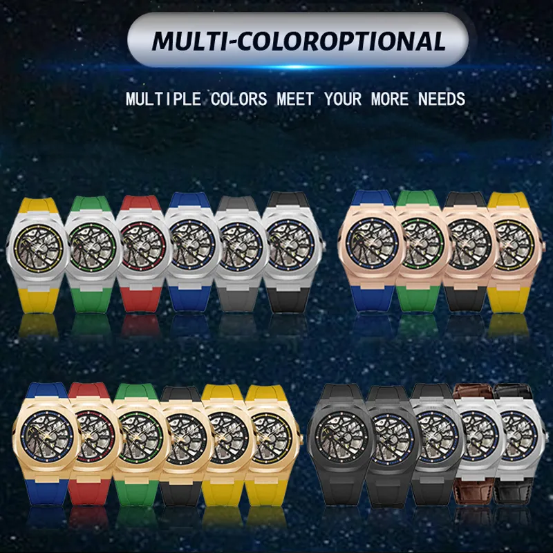 VDEAR Diamond Scale Men's Automatic Watch - Durable & Customizable 4