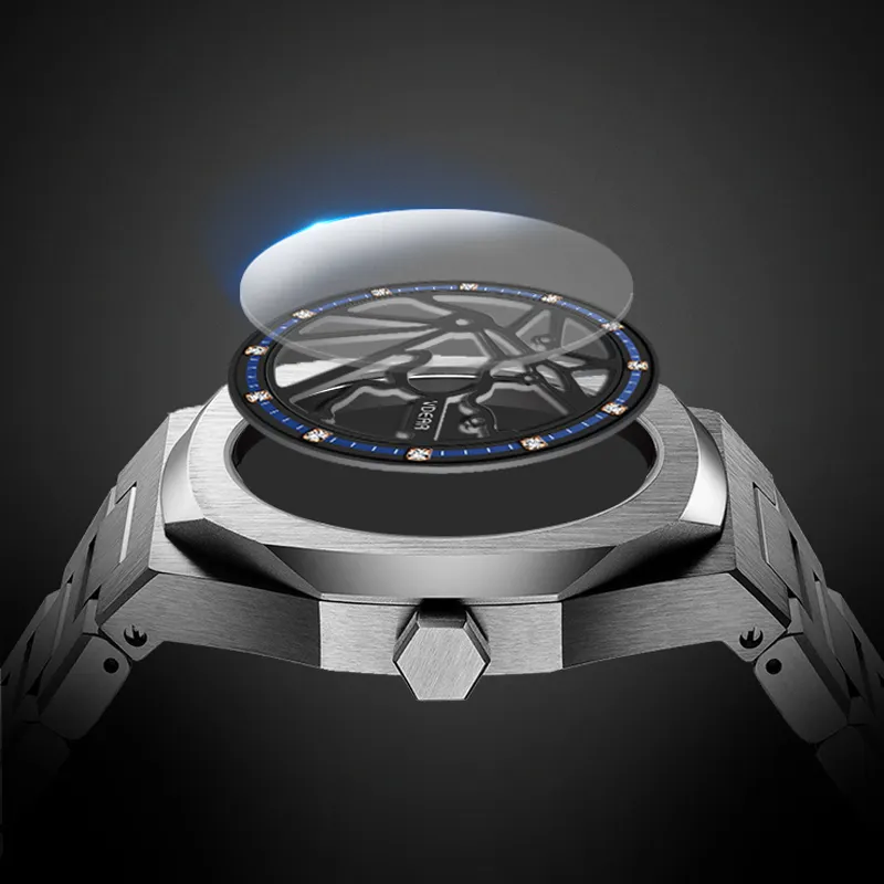 VDEAR Diamond Scale Men's Automatic Watch - Durable & Customizable 3