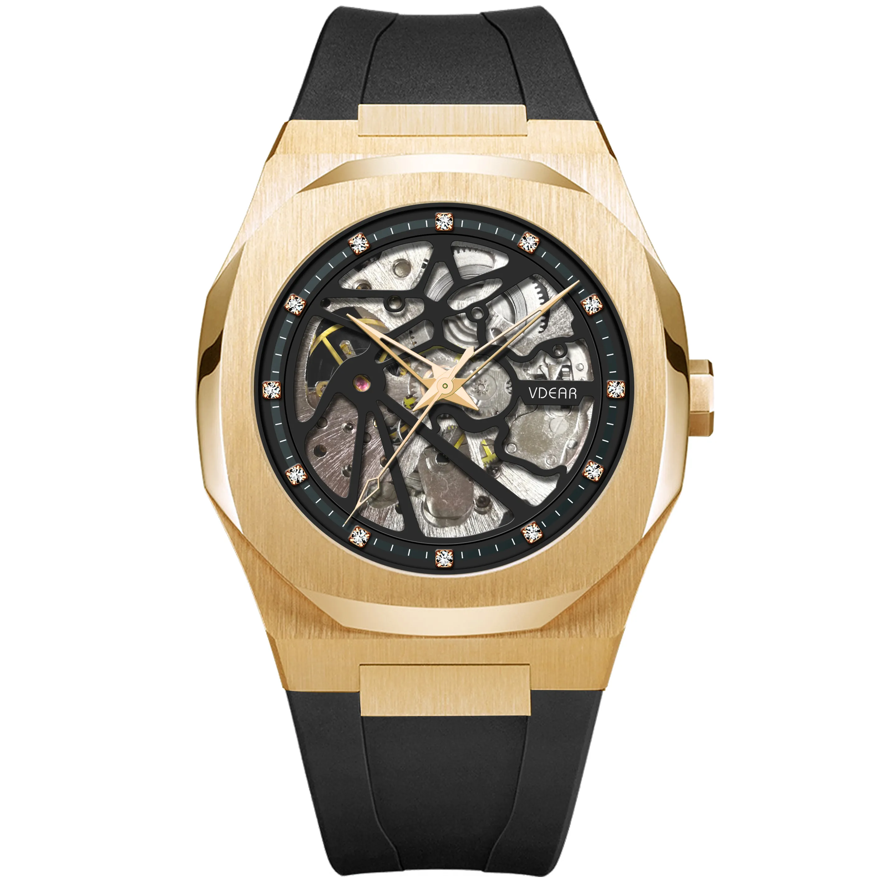 VDEAR Diamond Scale Men's Automatic Watch - Durable & Customizable 5