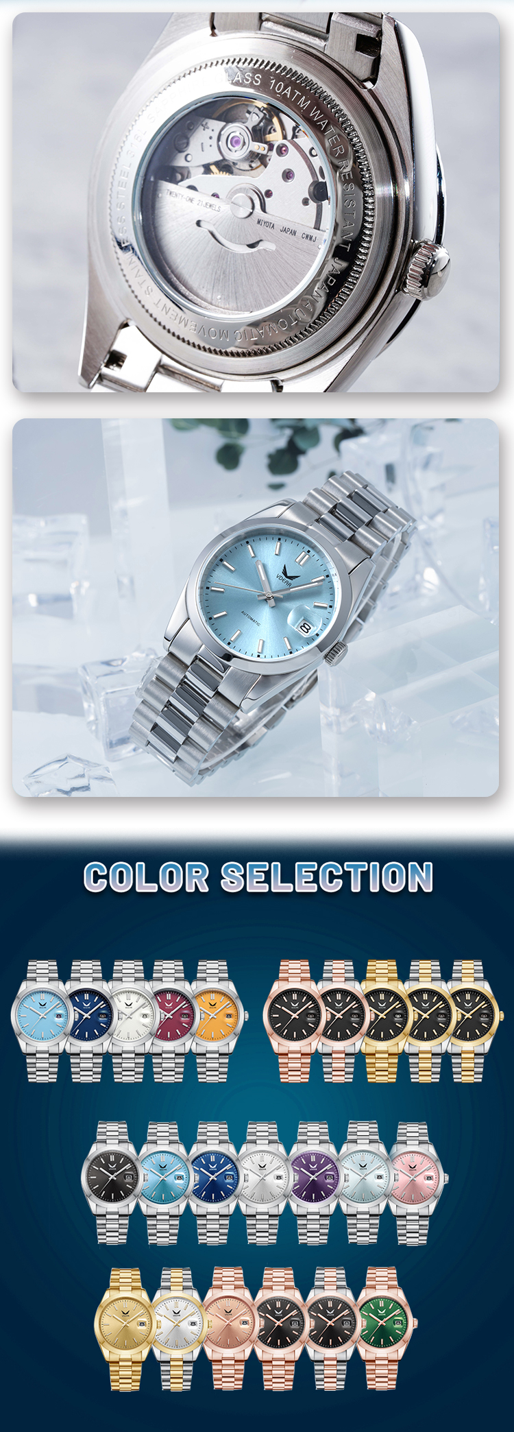 Blue Dial Automatic Luxury Watch 13