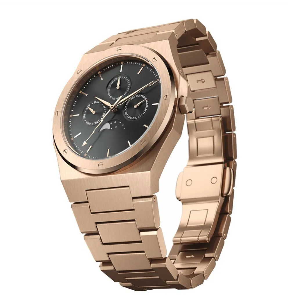 VDEAR - Fashion Stainless Steel Case Japan Movement Quartz Chronograph Logo Watch others 1