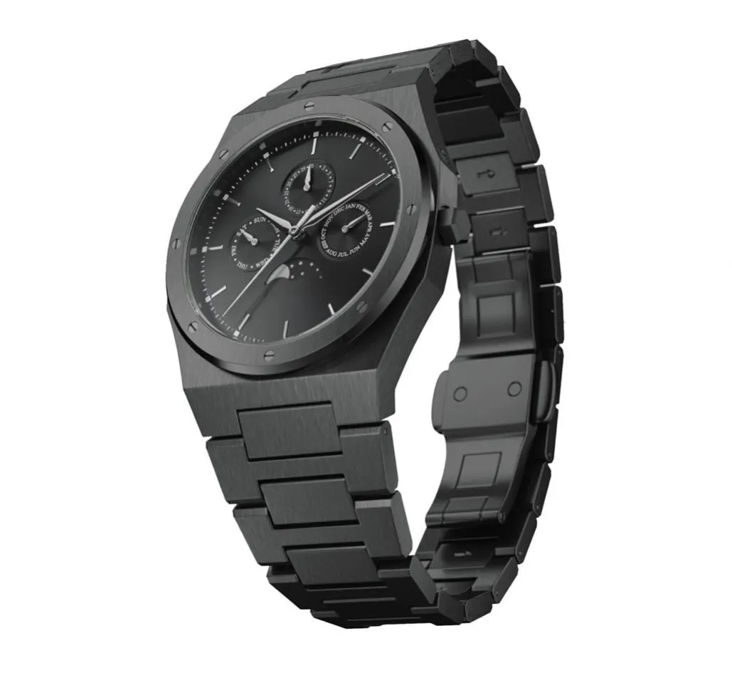 VDEAR - 2020 Best Selling Stainless Steel Back Japan Movement Multifunction Custom Leather Watch others 1