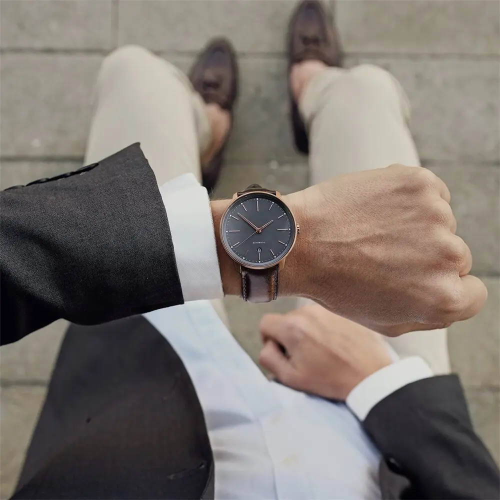 VDEAR Luxury Custom Logo Watch - Mechanical Wrist Watch for Men 7