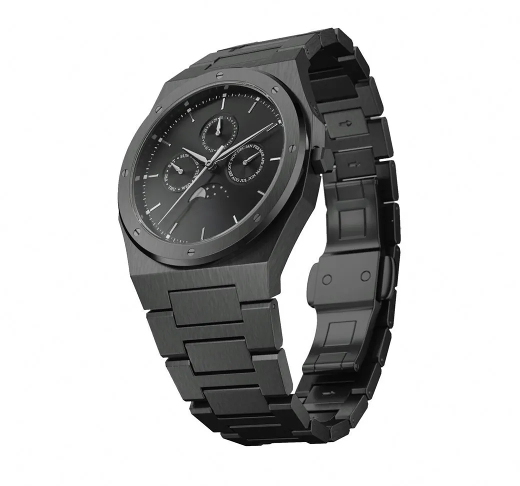 VDEAR - ساعات رجالية متعددة الوظائف، علبة من الفولاذ المقاوم للصدأ، حركة يابانية، موديل SR626SW، سعرها غير معروف، أصلية وغير أصلية 1