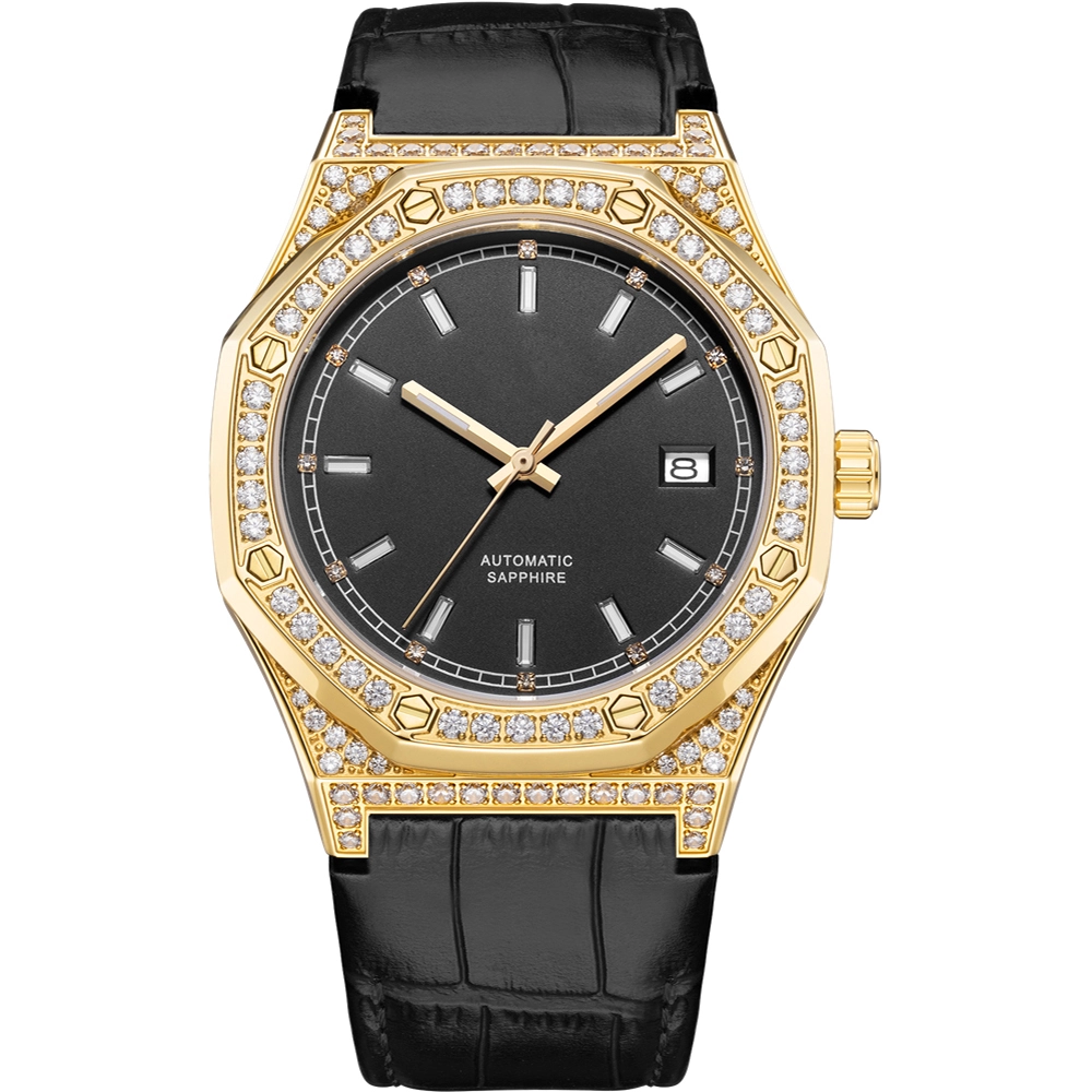 VDEAR - Montre automatique diamant personnalisée, design original inédit, montre de luxe pour homme 1