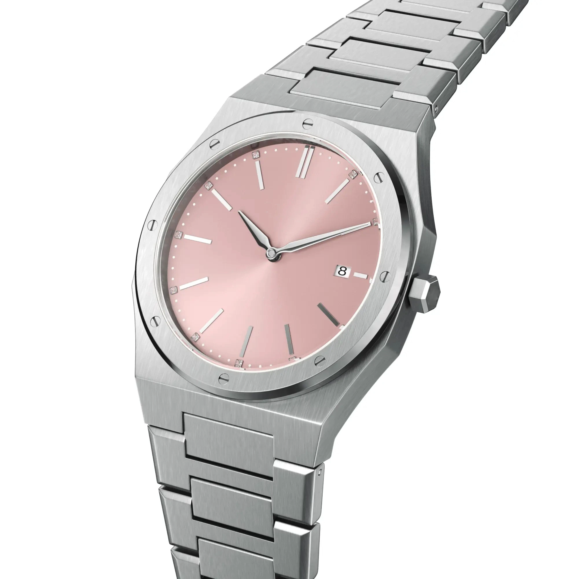 VDEAR - Quadrante rosa Sunray Cassa in acciaio inossidabile da 36 mm Ultra sottile Orologi da polso da donna di lusso Altri 1