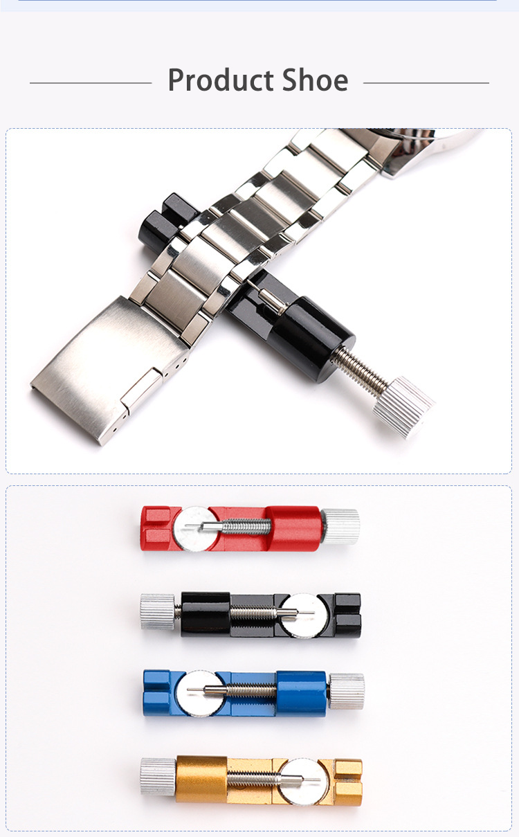 Vdear Professional Watch Band Link Adjust Tool with 3pcs Pins Wristband Remover Adjustable Tools 14