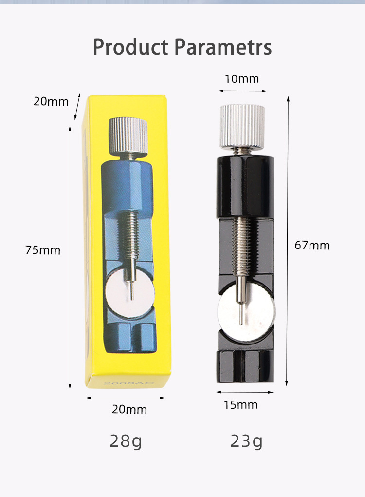 Vdear Professional Watch Band Link Adjust Tool with 3pcs Pins Wristband Remover Adjustable Tools 11