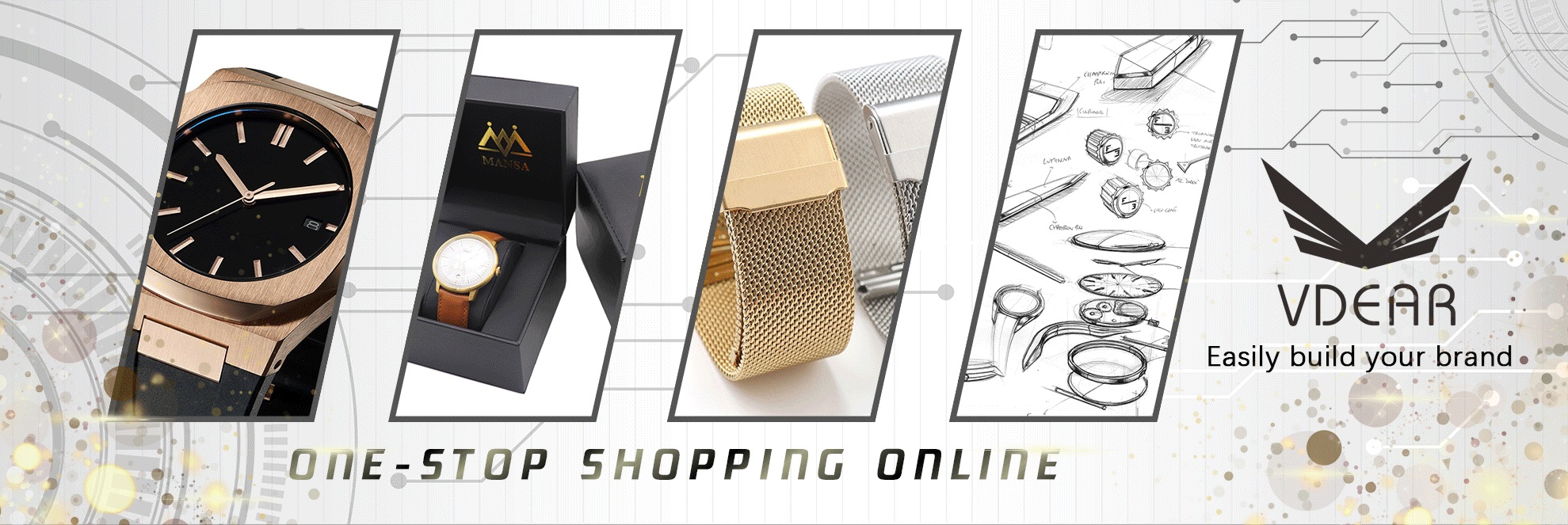 Customized New Design Creative personality and high quality Vintage Brown Pu Leather Watch Box 8