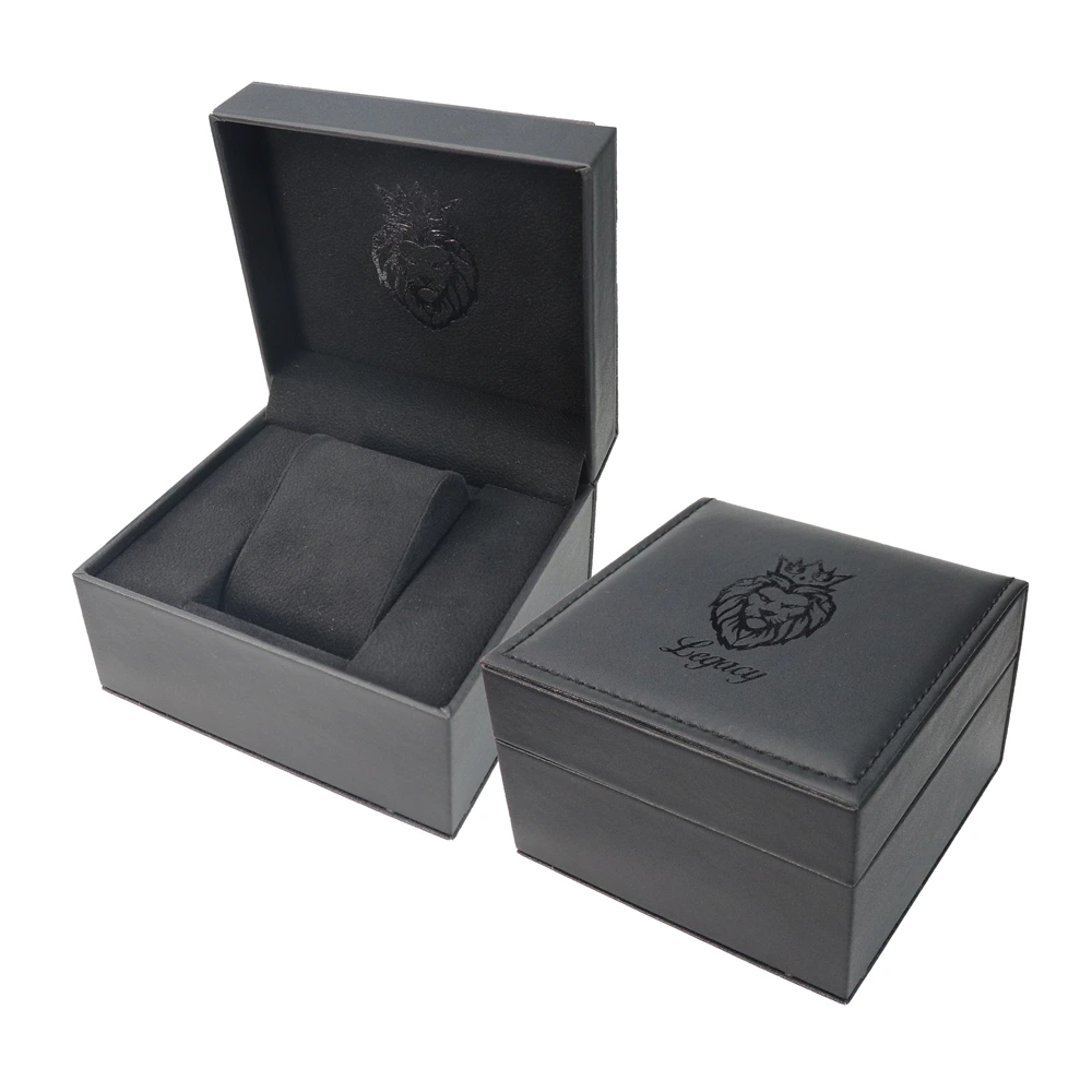 VDEAR - Custom Print Logo Black Pu Leather Custom Watch Box Leather For Watch Watch Box 1