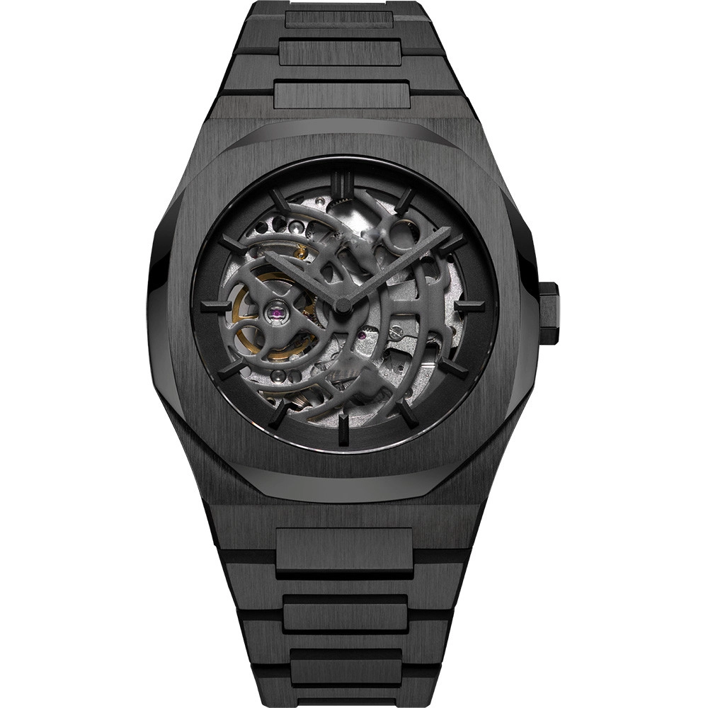 VDEAR - 2020 black luxury alloy automatic mens watch mechanical skeleton watches made in china New Arrival 1