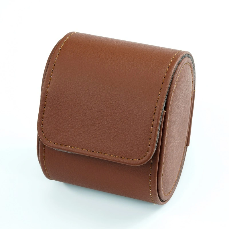 Customized New Design Creative personality and high quality Vintage Brown Pu Leather  Watch Box 1
