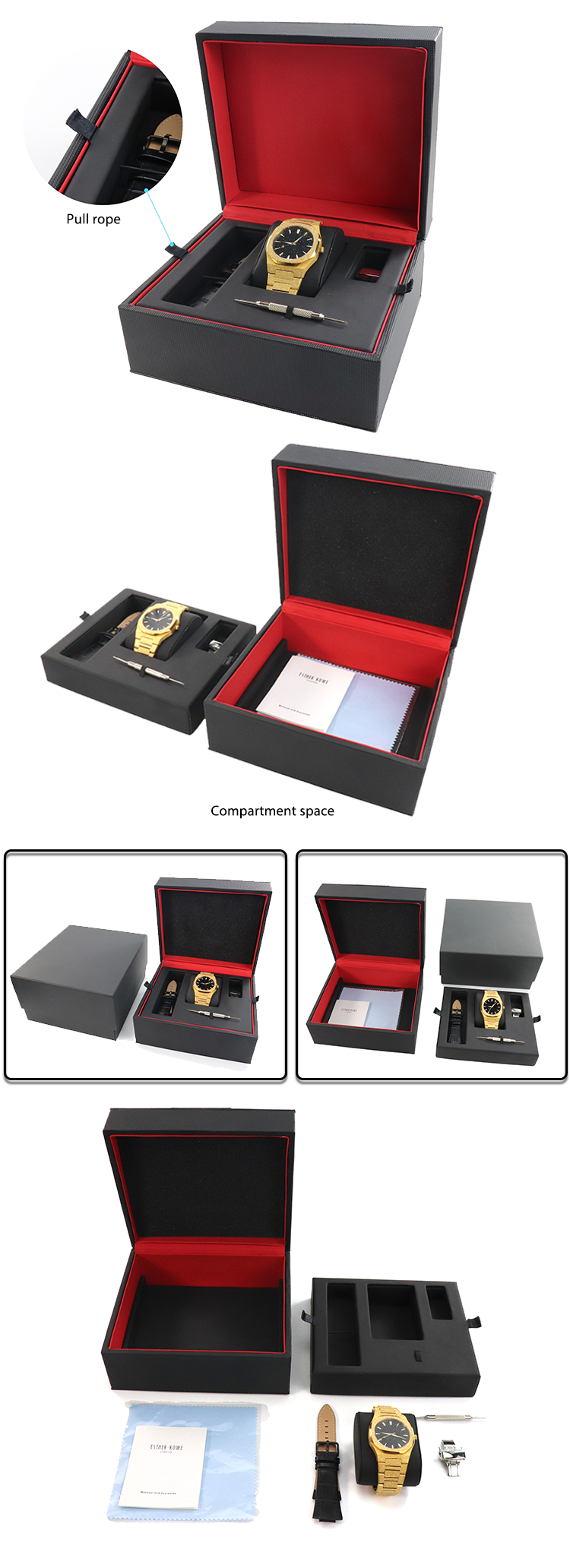 VDEAR - Custom Logo pu leather high quality watch box luxury Watch Box 10