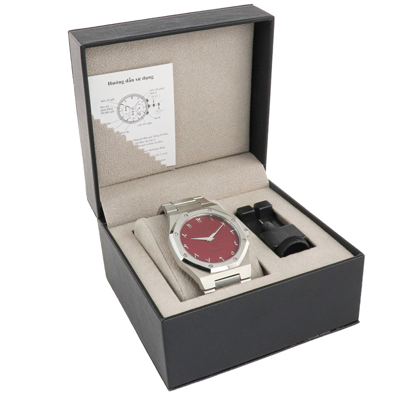 VDEAR PU Leather Universal Watch Box Velvet Lining Watch Packaging Box 8