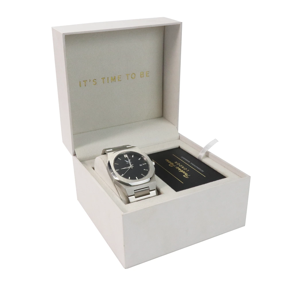 VDEAR - New Design Luxury White Specialty Paper Manual Card Paper Watch Storage Box Luxury Watch Box 1