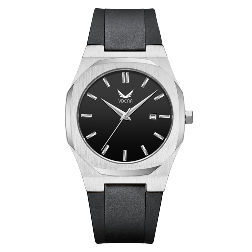 VDEAR - Fashion New Waterproof High Quality Stainless Steel 316L Custom Leather Silicone Luxury Wrist Watch for Men others 1