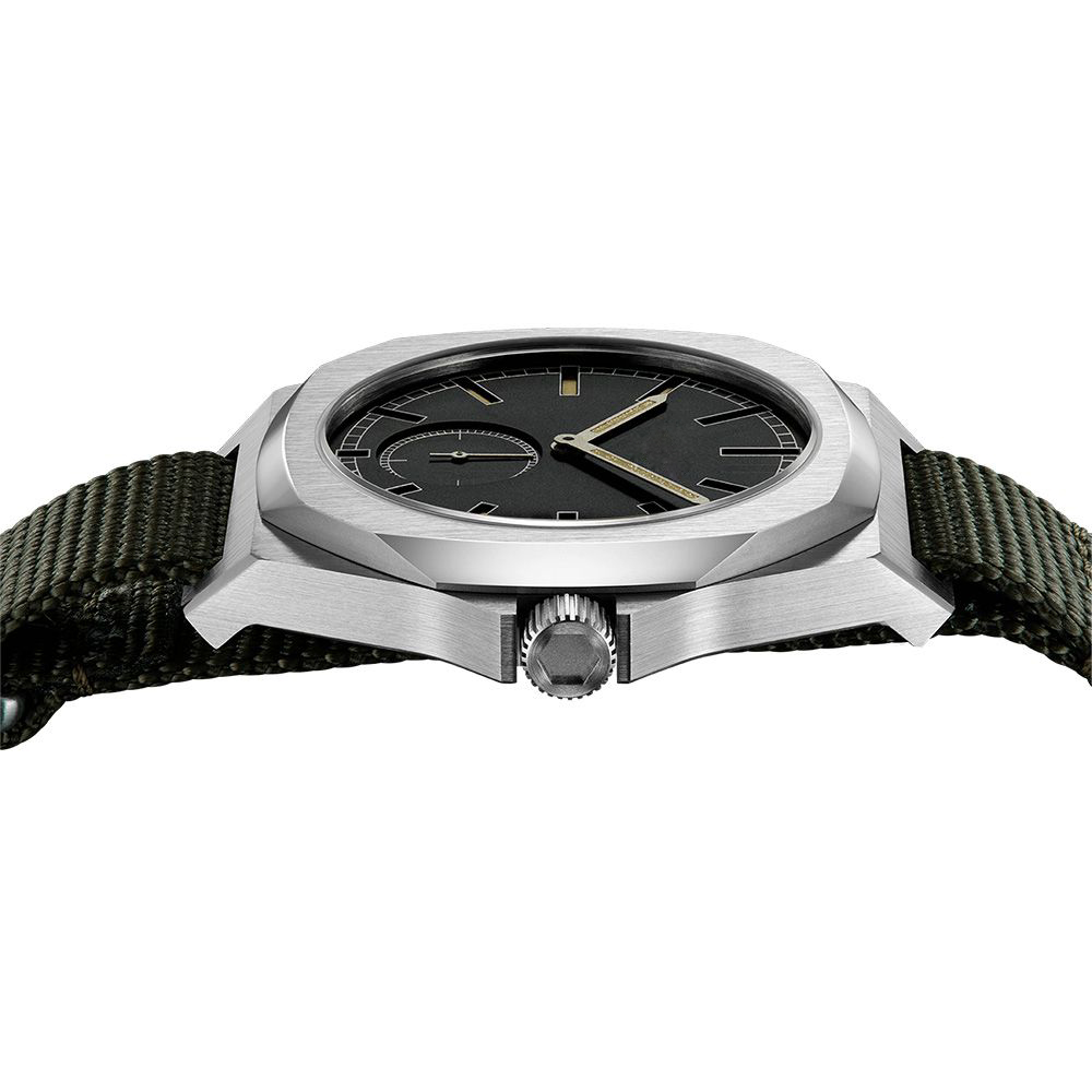 VDEAR - Green Nylon band Japan quartz movt mens luxury minimalist hand watch from china Stainless Steel Style 14