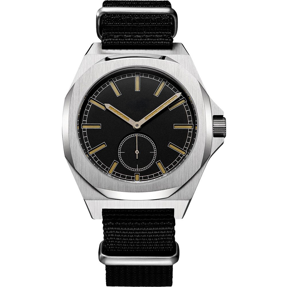 VDEAR - Green Nylon band Japan quartz movt mens luxury minimalist hand watch from china Stainless Steel Style 18