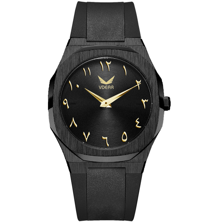 Orologio Vdear con quadrante arabo e movimento giapponese, al quarzo, reloj de pulsera, orologio minimalista con retro in acciaio inossidabile 1