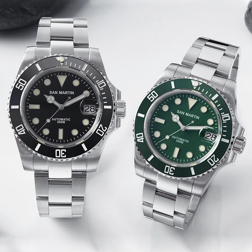 Vdear 100m Waterproof Diver China Watch Luminous Wristwatch Stainless Steel Luxury Mechanical Factory Watch 1