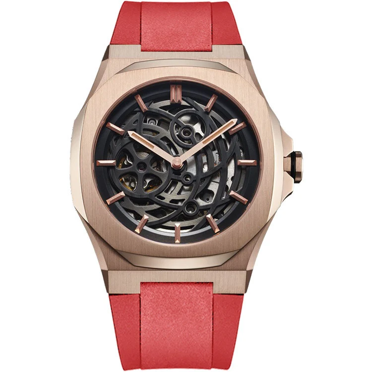 ساعة Vdear الفاخرة الميكانيكية توربيون، ساعة رجالية أوتوماتيكية بهيكل عظمي، قابلة للتخصيص حسب الطلب 1