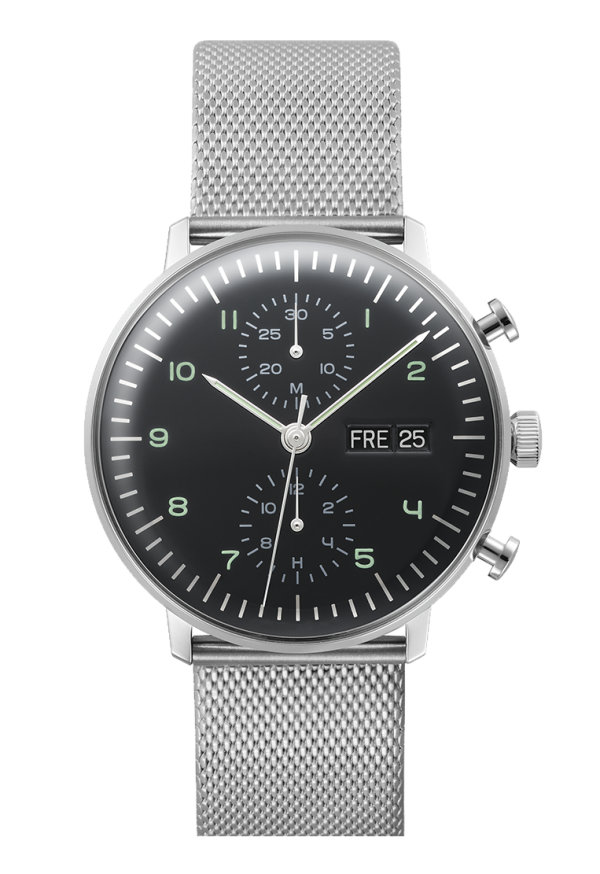 Vdear Customized Logo Luminous Chronograph Watch Simple Multifunction Date Leisure Round Dial Waterproof Quartz Watch 8