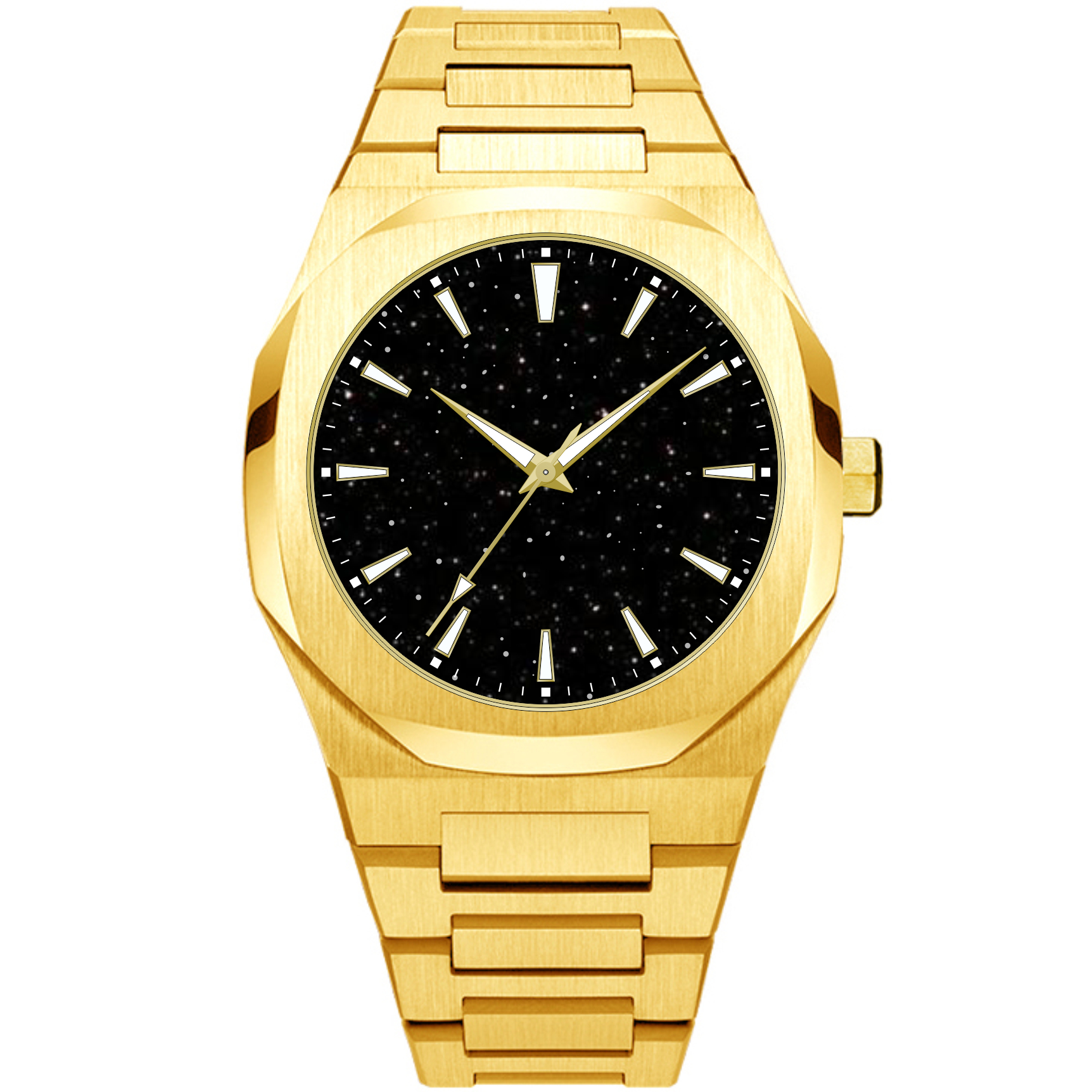 Vdear Luminous Hands Starry Sky Watch Mechanical Movement Octagon Luxury Mens Watch 15