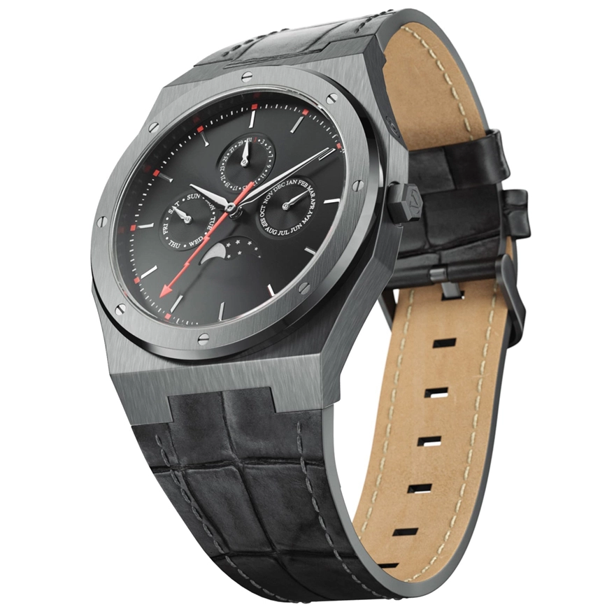 VDEAR – 2022 Individuell gestaltete Luxus-Herrenuhr mit Automatikwerk, Lederarmband und mechanischem Mechanismus, Neuheit 1