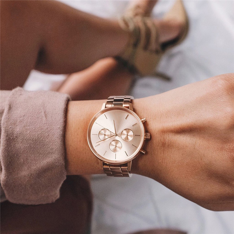 VDEAR Chronograaf Waterdicht Quartz Horloge Dames Aangepaste soorten polshorloges 13