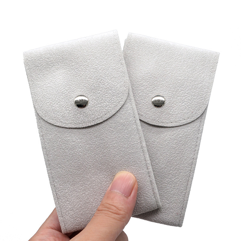 VDEAR High Quality Flip with button suede velvet accessory watch bag 12