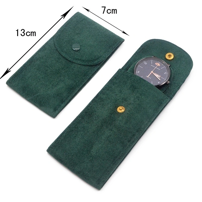 VDEAR High Quality Flip with button suede velvet accessory watch bag 1