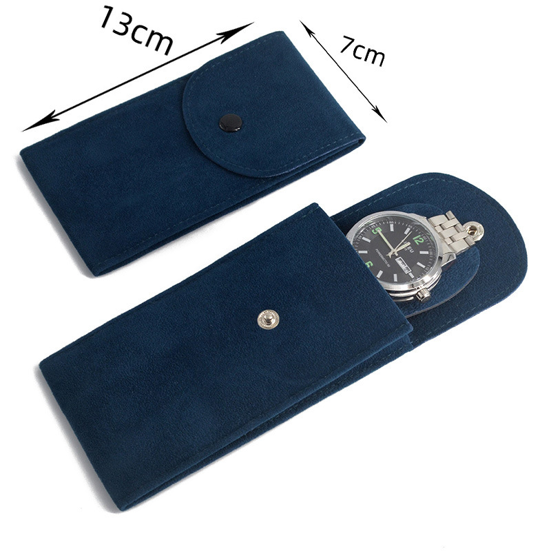 VDEAR High Quality Flip with button suede velvet accessory watch bag 11