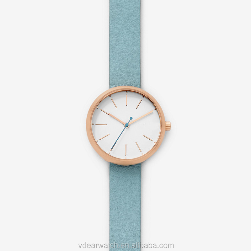 VDEAR -low moq fashion quartz watch Stainless steel chain custom your own brand design watch 15